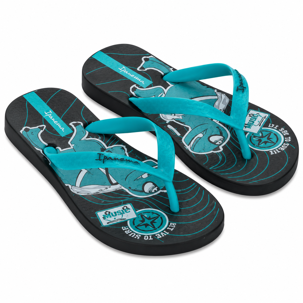 IPANEMA FANTASIA KIDS - BLACK/BLUE/WHITE