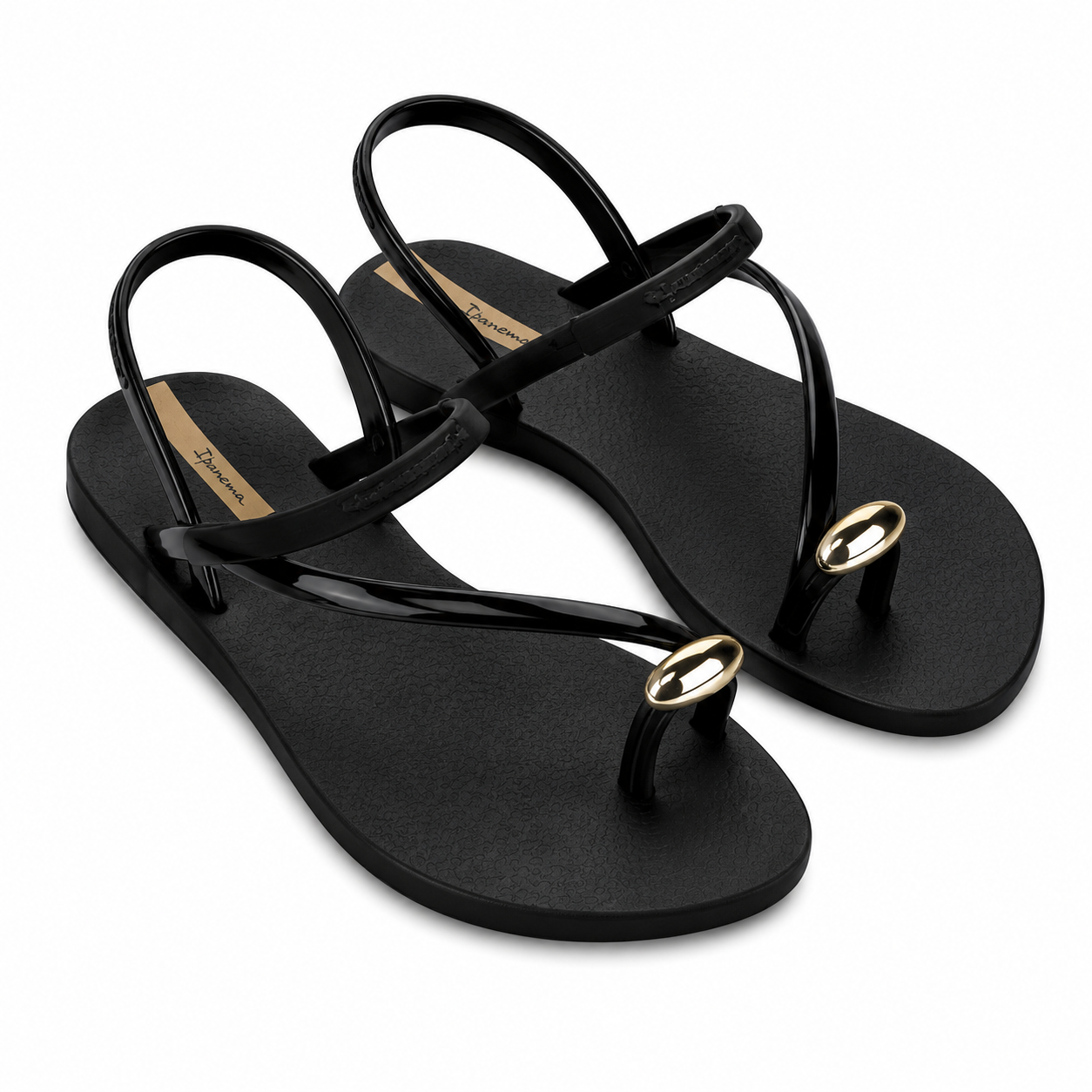 IPANEMA GLAM RING SAND - BLACK/BEIGE