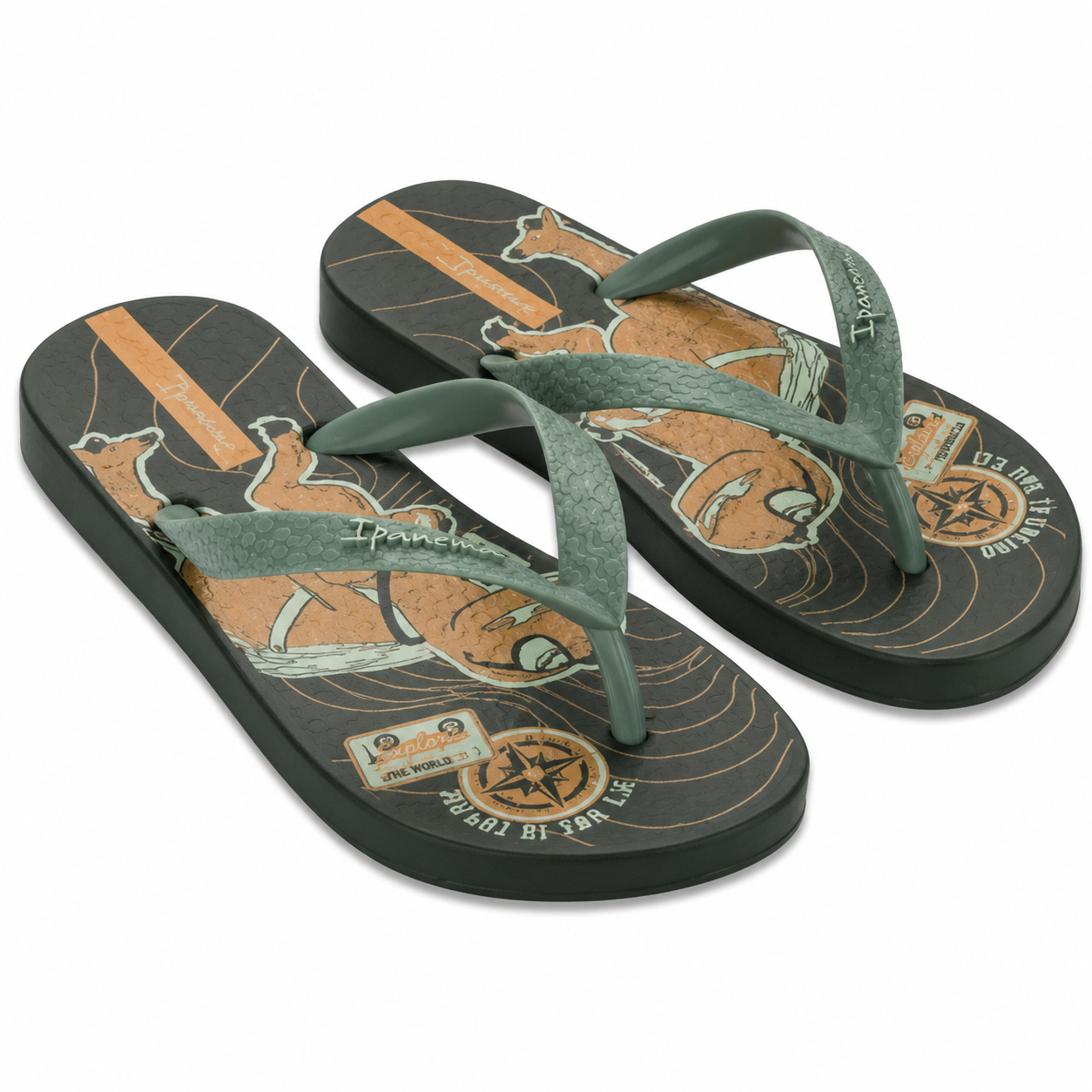 IPANEMA FANTASIA KIDS - GREEN/GREEN/ORANGE